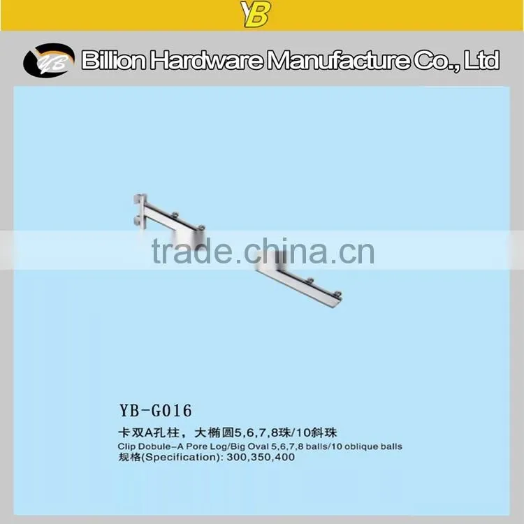 china fashion factory clothes store hanging display hook on slot hook