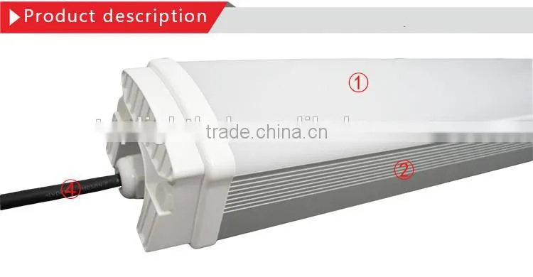 anti-corrosion Waterproof dustproof 600mm 1200mm 1500mm ip65 led tri-proof light