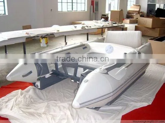 (CE) pvc red12ft inflatable catamaran boat high speed boat for sale