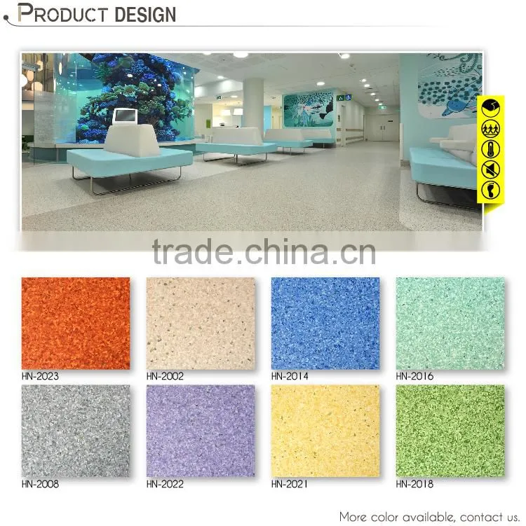 Homogeneous Vinyl Flooring Hospital Grade