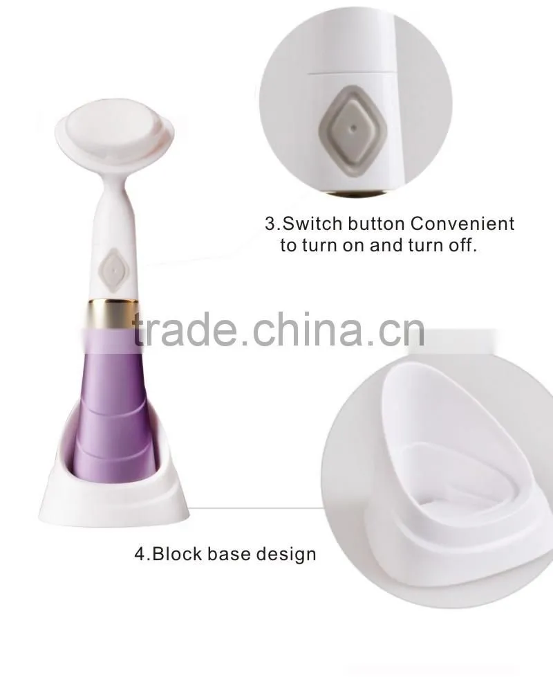Ultrasonic electric face clean brush silicone facial brush