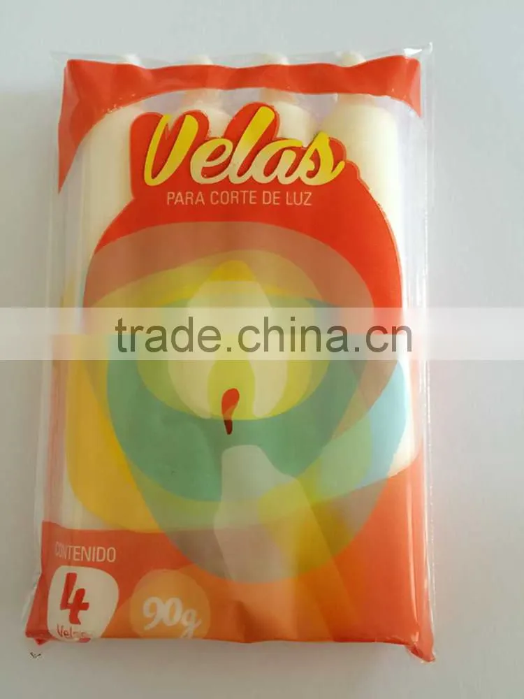 European fashion household act the role ofing is tasted White long rod candles Smokeless tasteless wax candle
