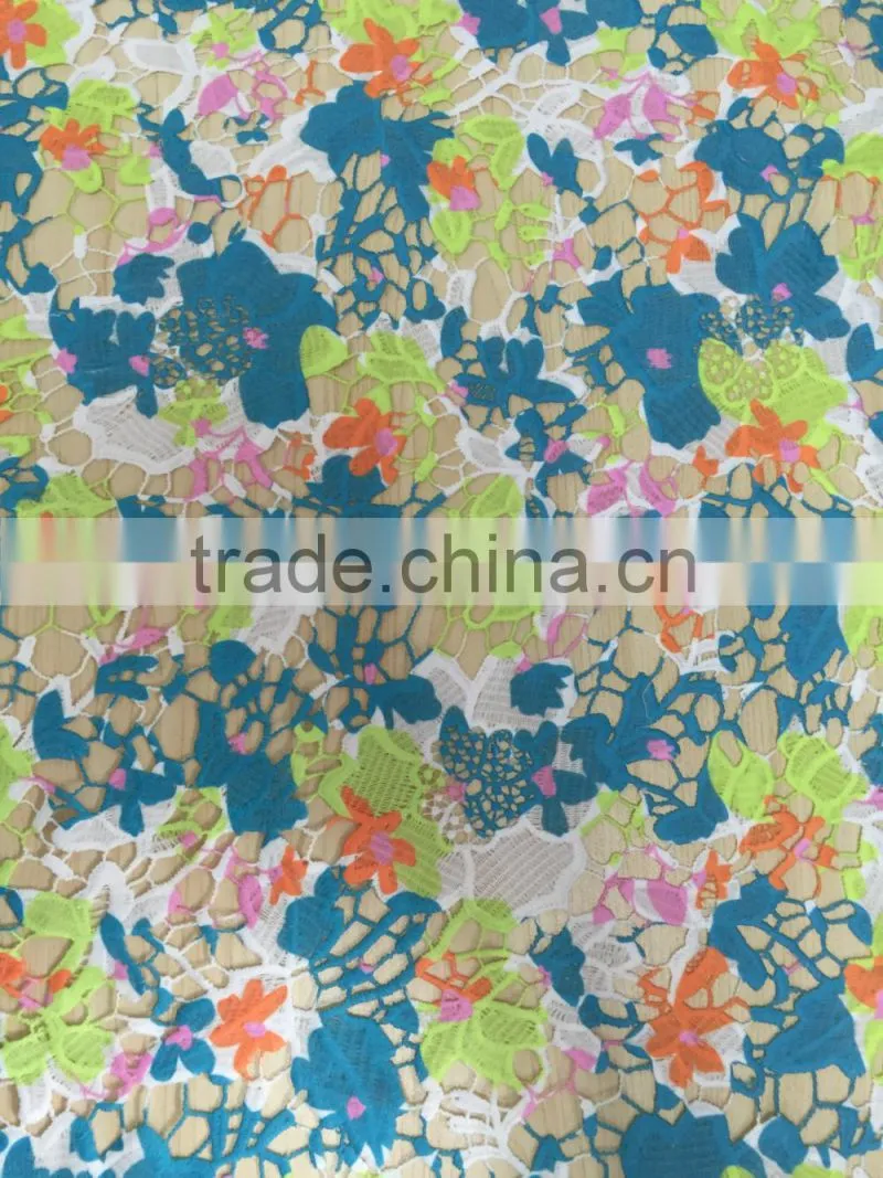 100% cotton Water soluble embroidery