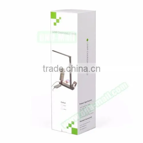 OEM Tablet Lamp Wireless Charging Stand with Watch Dock for iPhone 6s, Mobile Phone Charging Holder for Android