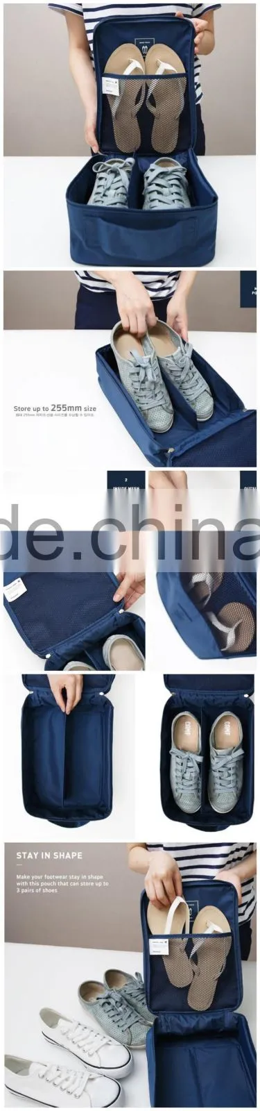 2016 fashional design traveing shoes storage bag travel bag