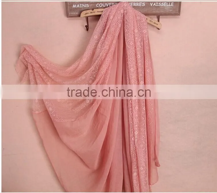Fashion Scarf Factory China,100% Cotton Pashmina Scarf,Custom Scarf Shawl