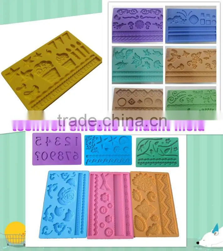 FD-002 silicone fondant molds for cake decorating