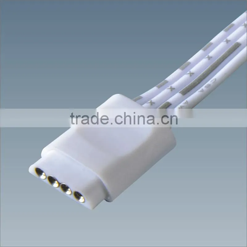 Dongguan Fongkit CE RoHS UL smd 5050 flexible rgb led s connector, ribbon 4 pin led rgb wire cable connector