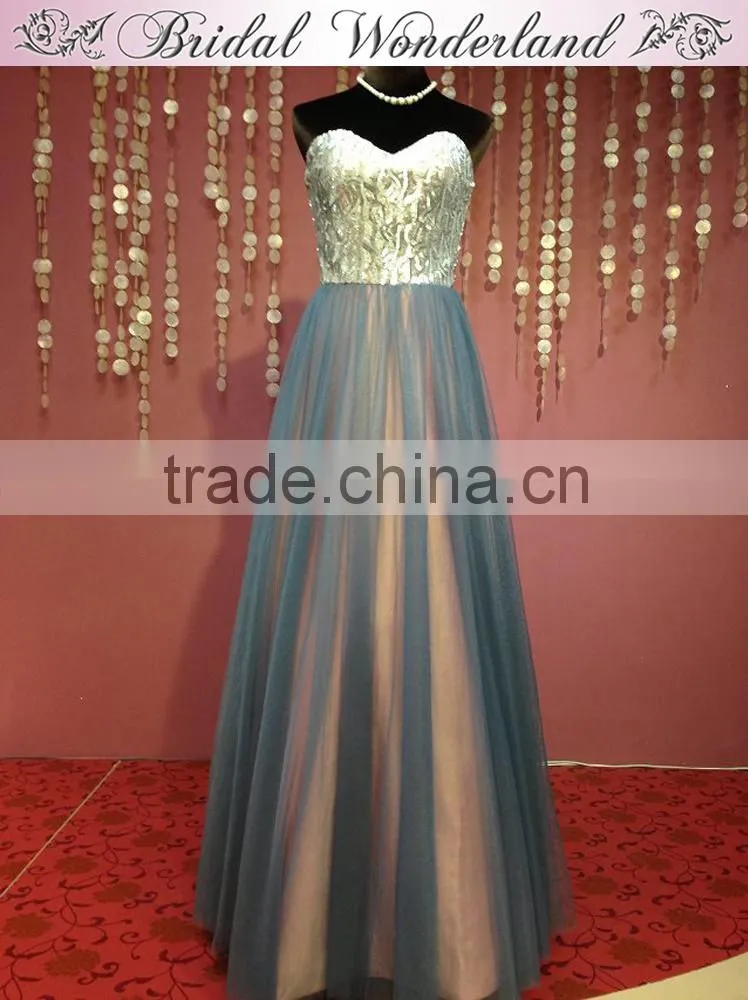Sequins prom dress for fat muslim women