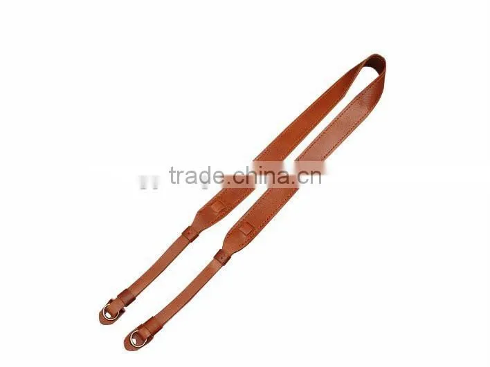 brown genuine leather camera shoulder neck strap any color is available