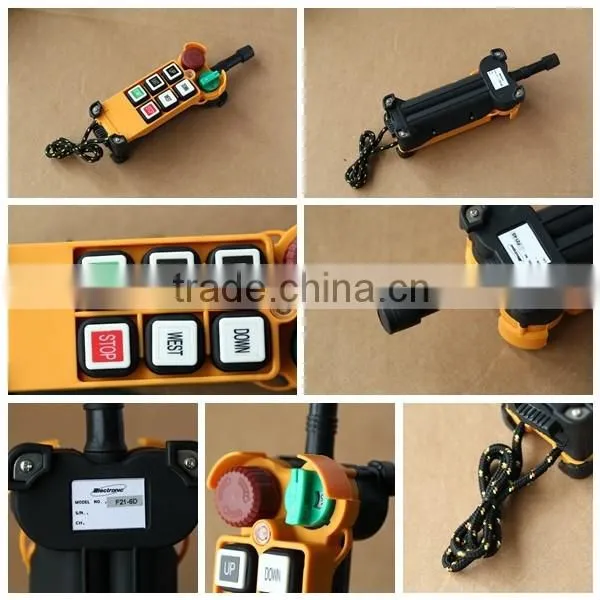 446mhz receiver&transmitter double speed button industrial remote control crane for electric hoist