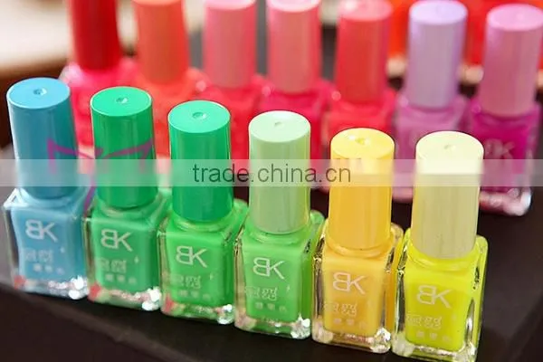 New arrival 7ml fluorescence nail polish/BK nail polish
