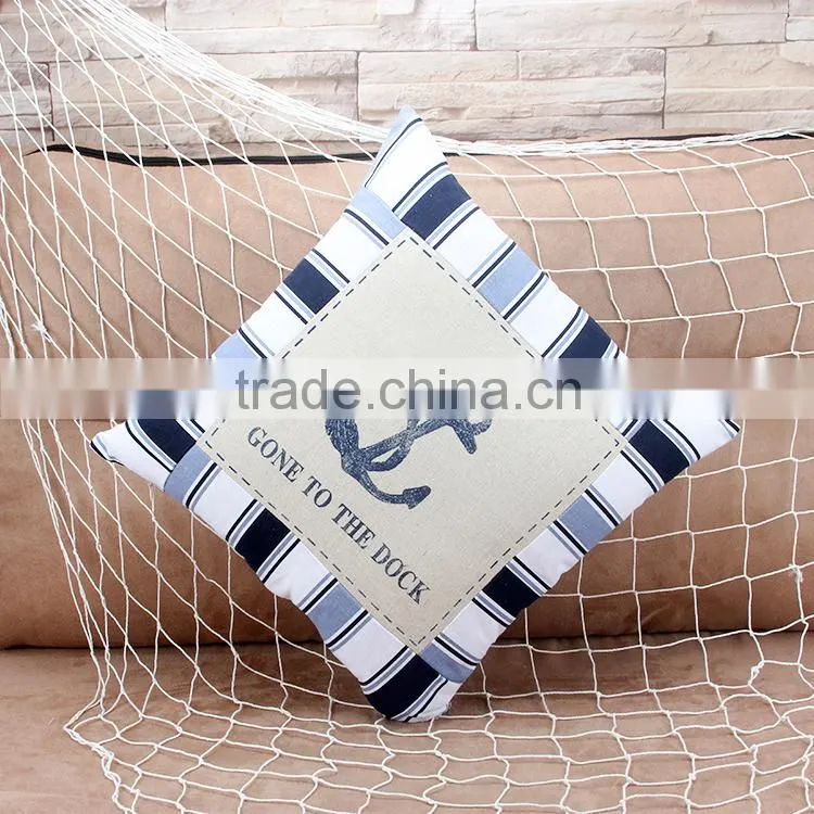 Beach Towel With Pillow Sea Anchor Cushion Cover
