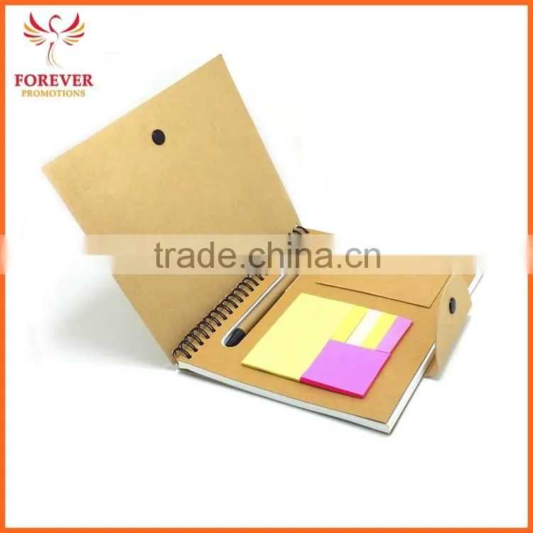 Hot Selling Eco Padfolio Hard Cover Notebook Custom Logo Promos Note Book Chinese Supplier