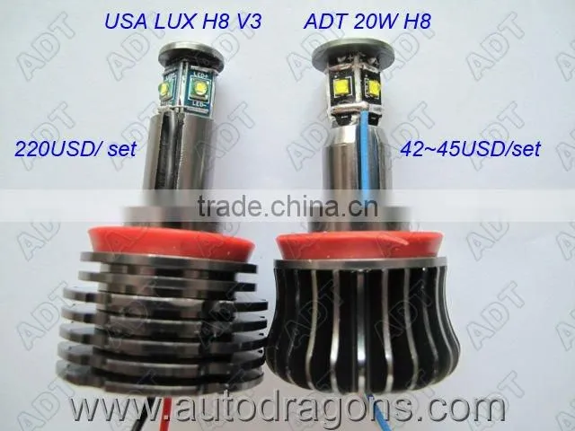 20W H8 LED angel eye for E92 E93 X5 X6 2009 up E87 E90