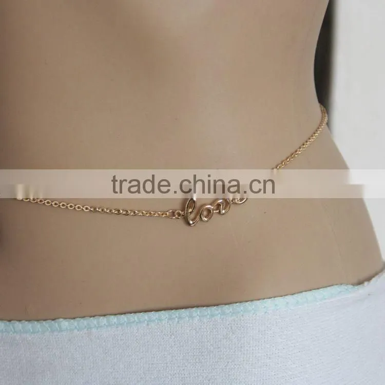 instock free sample women sexy body chain jewerly