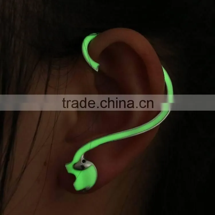 animal punk model glow in the night ear earring clip