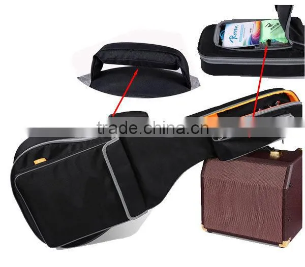 Beautiful line type Handle Backpack 38" Gitar Bag 10mm Sponge Foam Oxford Guitar Case YQB003