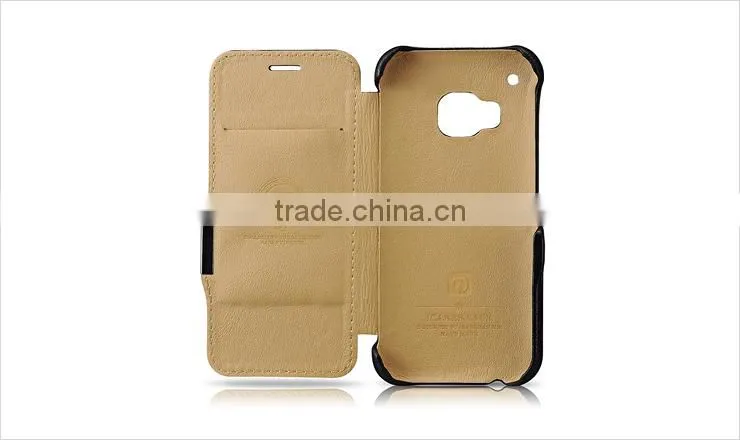 ICARER Wallet Leather Case For HTC M9,Flip Cell Phone Cases Fot M9,Luxury Mobile Phone Cover For M9