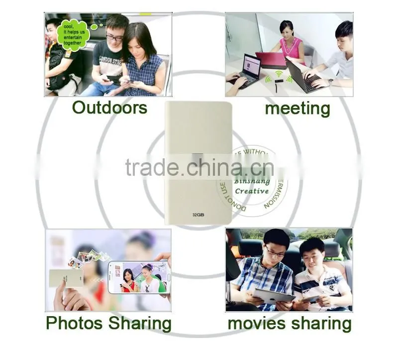 Newest Wi-Fi USB Flash Drive 32GB,64GB Capacity Wireless U Disk for iphone for ipad for Samsung