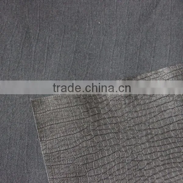 pu garment leather imitation crocodile leather for bags leather