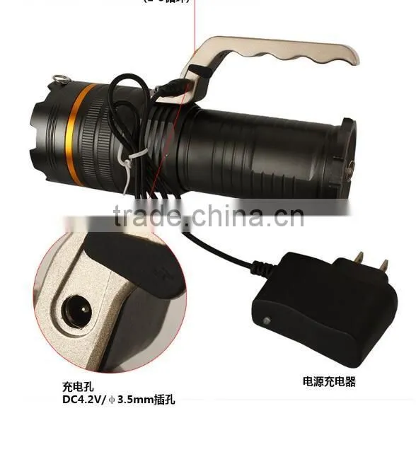 Y58 Aluminum 10W High power XML T6 LED extendable portable light