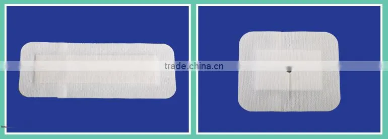 Medical disposable sterile transparent waterproof medical burn wound dressing with absorbent pad