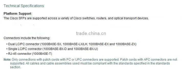 CISCO GLC-T Cisco Small Form-Factor Pluggable Modules