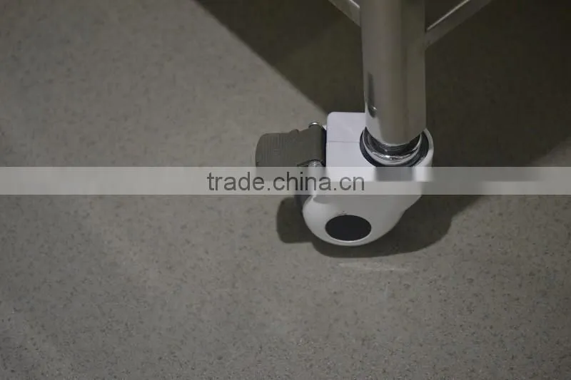 Movable stainless steel trolley, hospital trolley