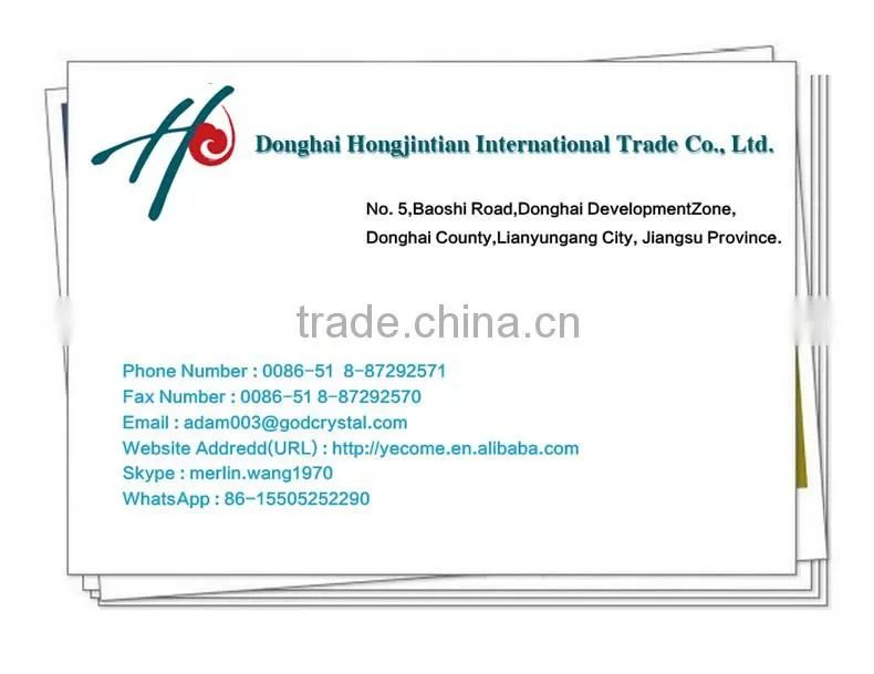 HJT natural price of rock crystal tumbled stone for decoration