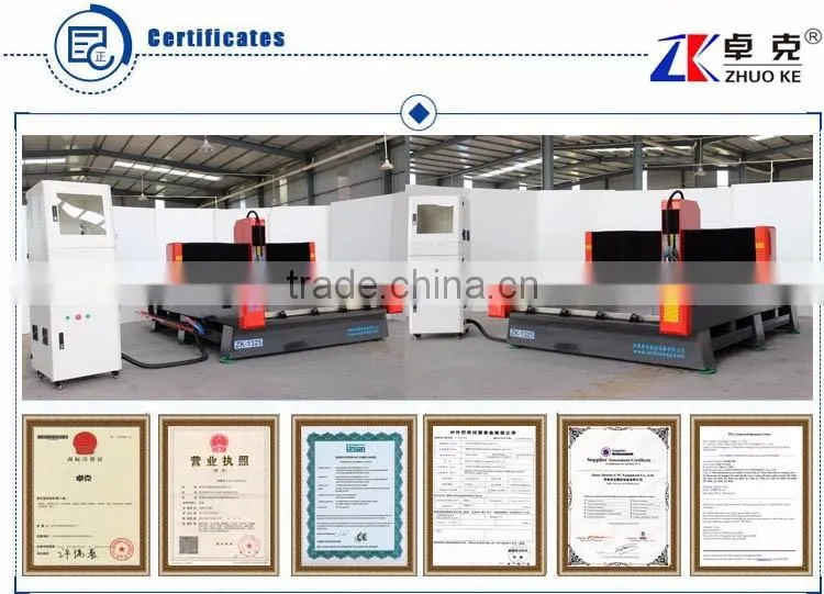 Heavy Duty Stone CNC Router Machine 1325 Also For Wood Aluminum With 5.5KW Big Power Spindle&Hybird Servo Motor