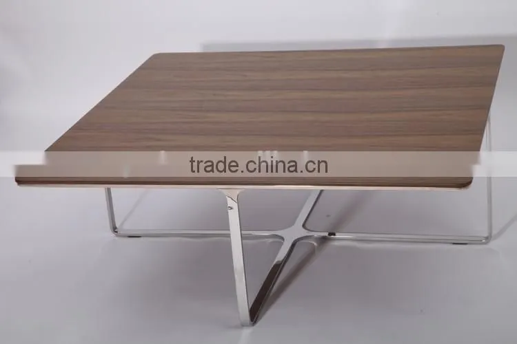 Stainless steel square bar party accent cocktail table design