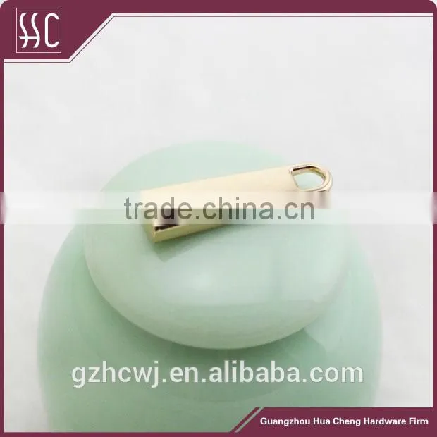 gold zinc alloy zipper puller,metal zipper puller slider for handbag accessory