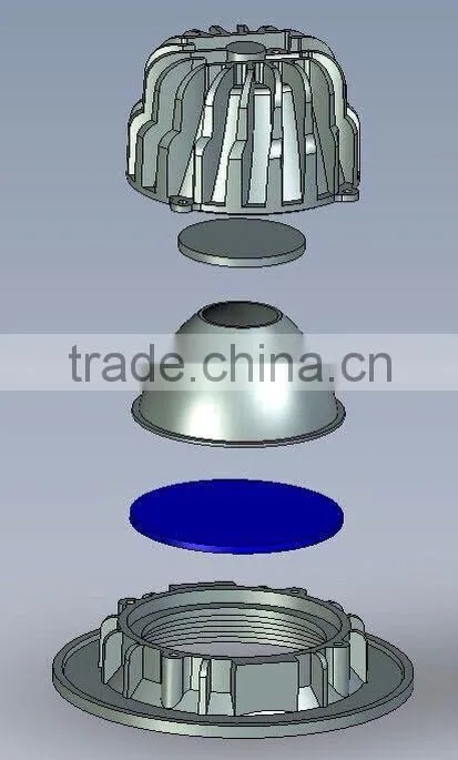 10W embedded led downlight aluminum integral enclosure CE ROHS SAA passed