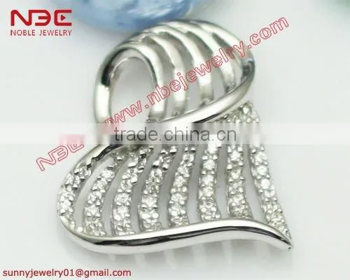 925 silver necklace pendant with AAA zircon stone
