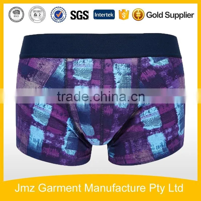 sublimation print on cotton boxers custom undergarments for men