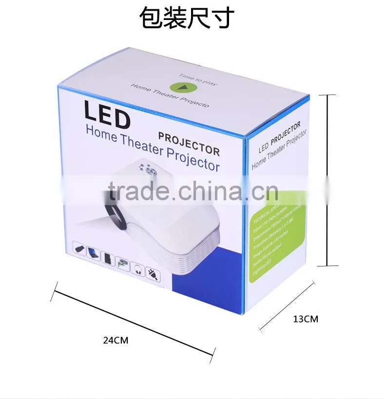 HX888 1000lumens mini led projector home theater proyector USB HDMI