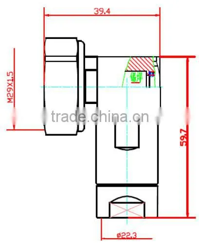 1/2 DIN(7/16) RF Coaxial plug(male) Right Angle Connector