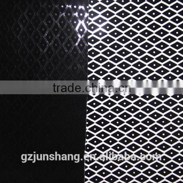 New design PU flock leather material for furniture and handbag usage