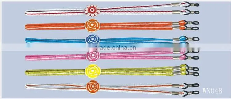 Promotion fashion custom cords, straps for girls' sunglasses/spectacles