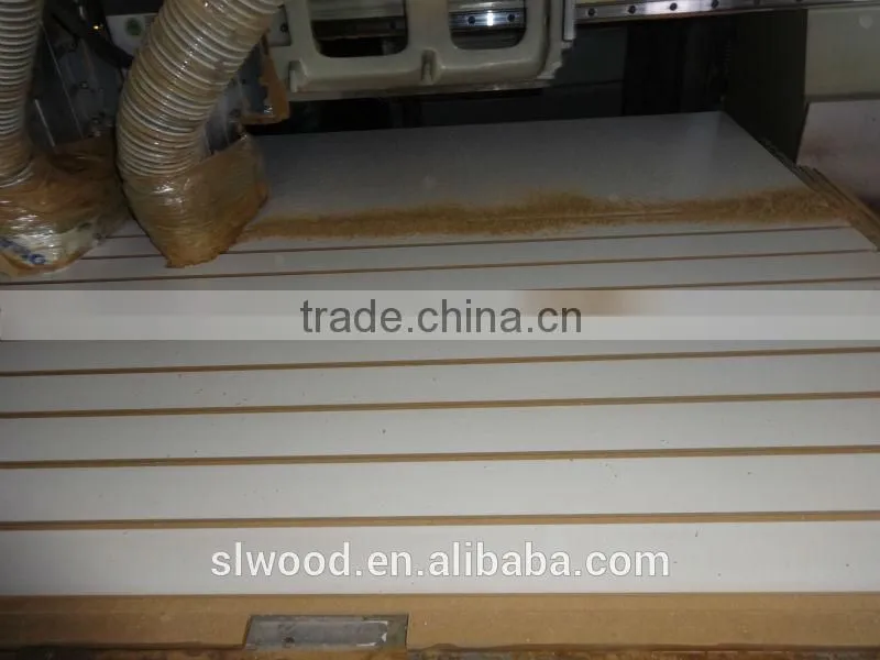 melamine MDF groove boards with 1220*2440mm E2 grade