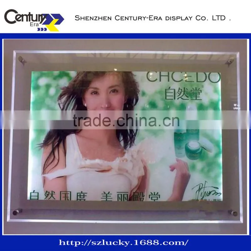 Plexiglass led sign lit and custom all kinds led edge sign wholesal acrylic slim light box
