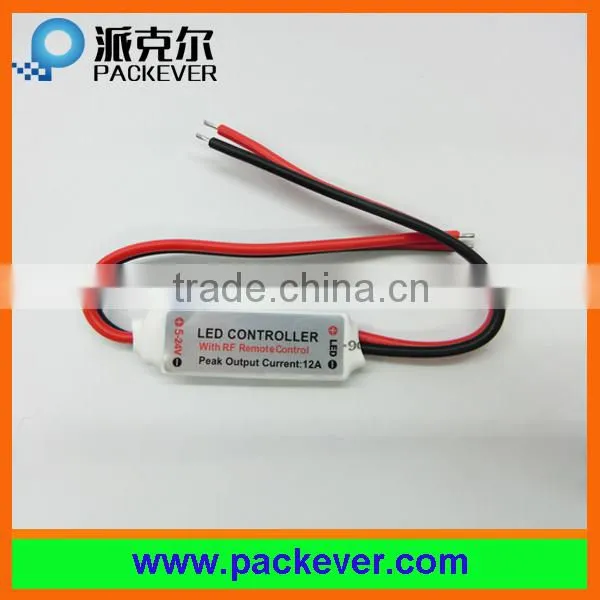 DC 5V-24V input 12A output 11 keys RF remote mini LED controller/dimmer