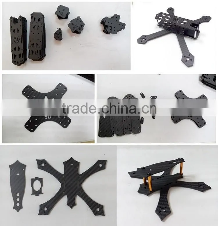 Quality 100% carbon fibre sheet cnc parts engineered for UAV aircraft structural applications