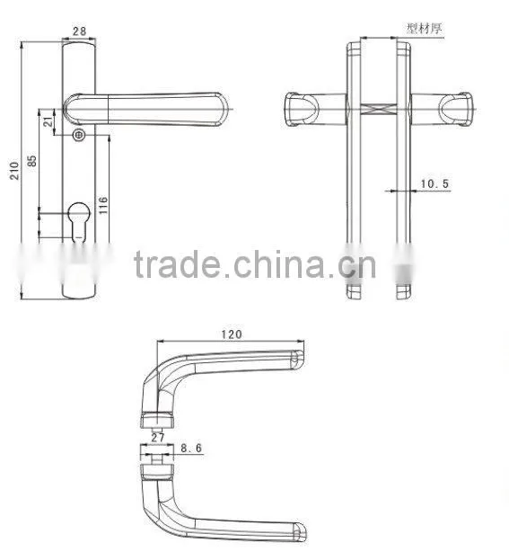 8.02.18906 casement door handle