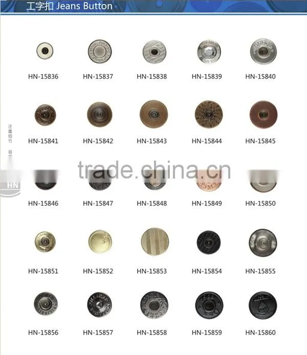 Fashion rhinestone metal jeans button