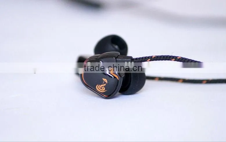 Top quality earphones stereo best-selling braided wire earphones headphones