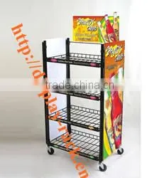 Fashion design & Adjustable floor standing wine /beer display racks /display stands for supermarket /retail store HSX-168