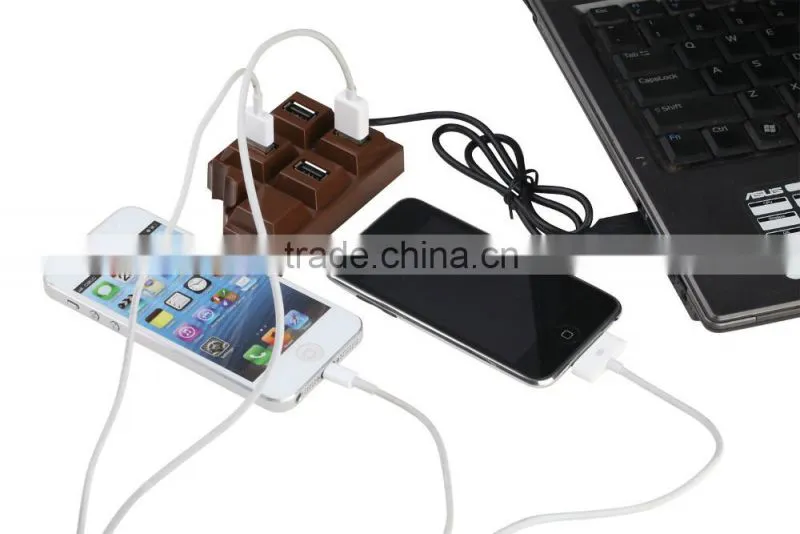 New Design Portable High Speed 480MBPS 4 ports usb 2.0 hub from usb hub suppliers driver hi speed with Plastic Casing