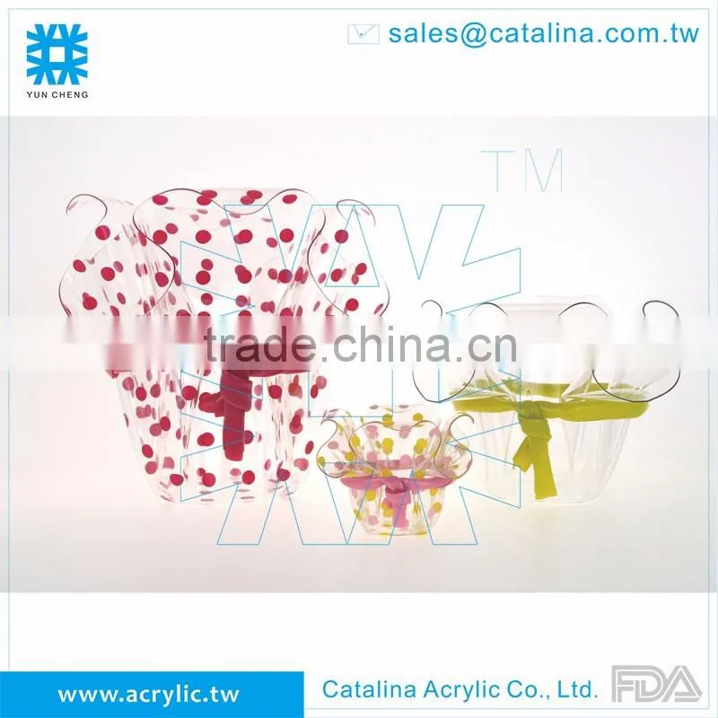 Stylish Decoration Plastic candy storage flower vase